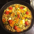 wachi2563's cooksnap of when they made フライパンで簡単！魚介と夏野菜のパエリア.