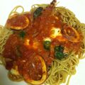 シャランローズ's cooksnap of when they made トマトソース＆マルゲリータ風パスタ.