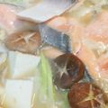 なぎさｖ's cooksnap of when they made 生鮭の味噌鍋　ラーメン屋のダブルスープ風.