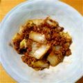 xxxxfourx's cooksnap of when they made 豚挽肉と白菜と葱の麻婆風あんかけ.