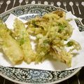 Haru Haru's cooksnap of when they made 若ごぼう(茎)の天ぷら.。o○.