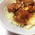 みーまー太郎's cooksnap of when they made ネギが美味しい！唐揚げ丼☆.