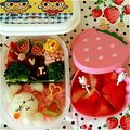 YUN♡TEN's cooksnap of when they made バレンタイン＊恋する白うさキャラ弁.
