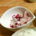 豆乳pudding's cooksnap of when they made 酢だこのおろし和え.