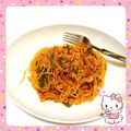 ikuchimu's cooksnap of when they made ケチャップ絡まるナポリタン♪.