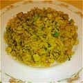 YUZVIO's cooksnap of when they made スパム！炊飯器使用シェフ直伝カレーピラフ.