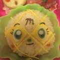 モモ＆ソラ's cooksnap of when they made メロンパンナちゃん弁当（キャラ弁）.