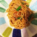 4ran's cooksnap of when they made 豚肉とアボカドのトマトソースパスタ.