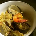 hilo1's cooksnap of when they made フライパンで作る☆魚貝の簡単パエリア.