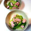 kurukurumin's cooksnap of when they made おさかなソーセージと青梗菜のさっと和え.