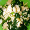 CREA0908's cooksnap of when they made お弁当に！ほうれん草シャケフレの中華和え.