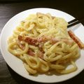 うさぎちゅん's cooksnap of when they made 卵無し☆辛党のなんちゃってカルボうどん.
