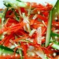 はにーくろーばー's cooksnap of when they made キュウリとニンジンのサラダ風ナムル〜.