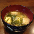 cho♡'s cooksnap of when they made １人分のレシピ！水菜と厚揚げのみそ汁.