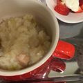 お気楽な嫁。's cooksnap of when they made 離乳食☆チキンとほうれん草のミルクおじや.