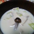 かぴーな's cooksnap of when they made 高野豆腐の豆乳スープ.