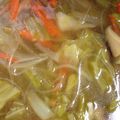 H♡S's cooksnap of when they made ダイエット☆野菜たっぷりササミ春雨スープ.