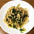 肉の会4号's cooksnap of when they made ポン酢で簡単♪豚肉と小松菜のパスタ☆.