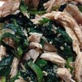 まーカン's cooksnap of when they made ほうれん草と鶏胸肉のごま味噌和え.