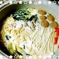 さーちょん's cooksnap of when they made 温まる~（●＾o＾●）絶品♪牛乳鍋.