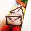 NandR773's cooksnap of when they made バレンタイン♪キャラ弁にラブレター♪.