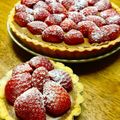 96間満's cooksnap of when they made 苺とチョコとカスタードクリームのタルト.