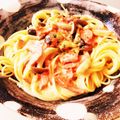 ゆんちっち's cooksnap of when they made 鮭ときのこのクリームパスタ.