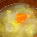 mami＆yu's cooksnap of when they made 丸大根と鶏もも肉のジンジャースープ.