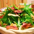 ゆずゆmama's cooksnap of when they made ワンタンの皮と水菜のパリパリサラダ.