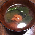 きてぃー's cooksnap of when they made つわり時期に？☆簡単☆梅わかめのお吸い物.