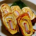 ねねしばこ's cooksnap of when they made ＊簡単＊かにかま入り厚焼き玉子＊.