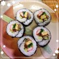 もちこころ's cooksnap of when they made かんたん恵方巻き（２００９大幅改訂）.