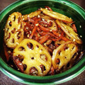 クックO58XOR☆'s cooksnap of when they made ちょっと甘めのれんこんのきんぴら.