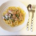 aya_s2's cooksnap of when they made 簡単 牛乳で! キノコのクリームパスタ.
