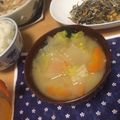 ともぱんたから's cooksnap of when they made 大根 ・にんじん・あげのみそ汁.