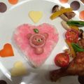 桃の香's cooksnap of when they made 簡単キャラおかず：りんご被ったリラックマ.