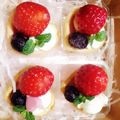 こよみ＊お料理初心者's cooksnap of when they made バレンタイン♪いちごのチーズタルト.