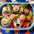 オリーブP's cooksnap of when they made トイストーリー☆キャラ弁.