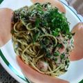 たけ☆'s cooksnap of when they made 簡単！ねぎと生ハムの贅沢なのに激安パスタ.