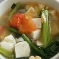 hamanny's cooksnap of when they made 奇跡の一杯★小松菜とトマトのスープ.