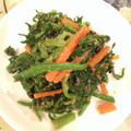 sachinchan's cooksnap of when they made ほうれん草・春菊・人参のゴマ和え♪.