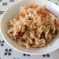 （あ・ω・き）'s cooksnap of when they made 麺つゆでぱぱっと♪ツナごぼう炊き込みご飯.