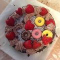 camellia39's cooksnap of when they made アラサー女子絶賛チョコレートチーズケーキ.