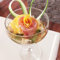 chibimika's cooksnap of when they made 簡単前菜☆ハムときゅうりの和風ジュレ♪.