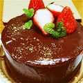 Lilly⁺゜'s cooksnap of when they made 誕生日にグラサージュケーキ.