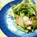 キョク's cooksnap of when they made 塩豚と水菜の柚子胡椒和え.