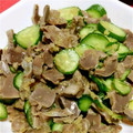 けよろん's cooksnap of when they made やみつき♪砂肝ときゅうりとねぎのナムル♪.