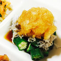 いちひめか's cooksnap of when they made ☆しらすとオクラのおろしぽん酢和え☆.