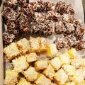 pegu826's cooksnap of when they made レミントンケーキ☆フルーツ＊ガナッシュ.