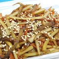 sokies's cooksnap of when they made お弁当♡冷凍保存　甘辛きんぴらゴボウ.